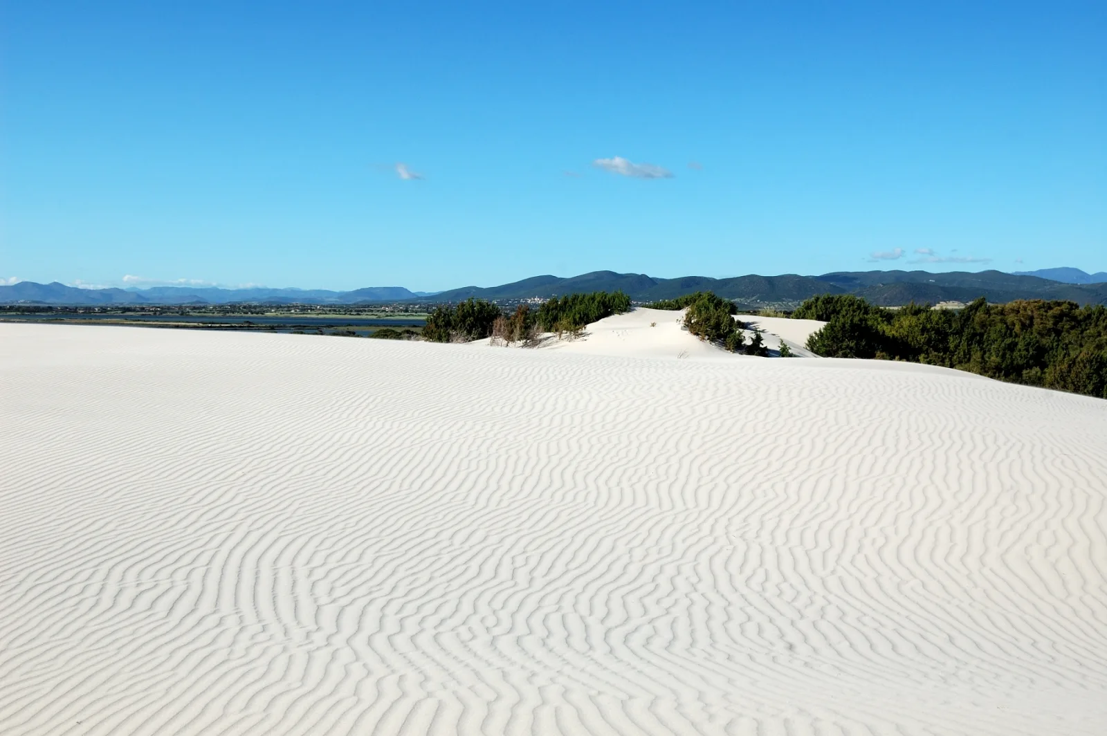Il campo di dune bianche di Is Arenas Biancas, Porto Pino